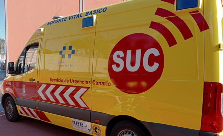 Heridos graves dos motoristas al chocar frontalmente en La Orotava (Tenerife)