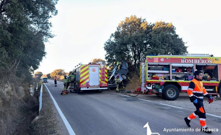 Fallece una persona en un accidente de tráfico ocurrido en la carretera A-131 en Sesa (Huesca)