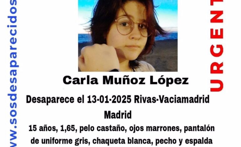 Buscan a una niña de 15 años desaparecida desde el lunes en Rivas