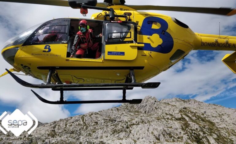 Herido un esquiador de trvesía cuando bajaba del Pico Celleros (Lena)