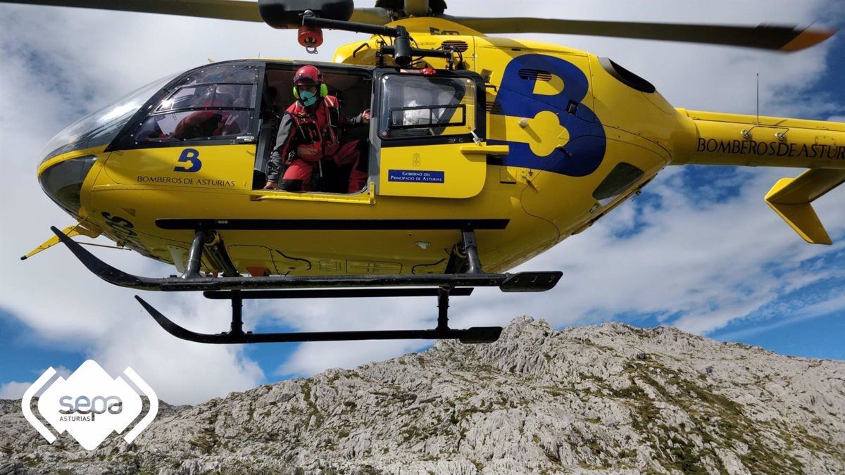 Herido un esquiador de trvesía cuando bajaba del Pico Celleros (Lena)