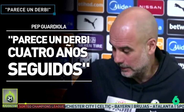 La reacción de Guardiola al cruce de Champions con el Real Madrid: «Parece un derbi»