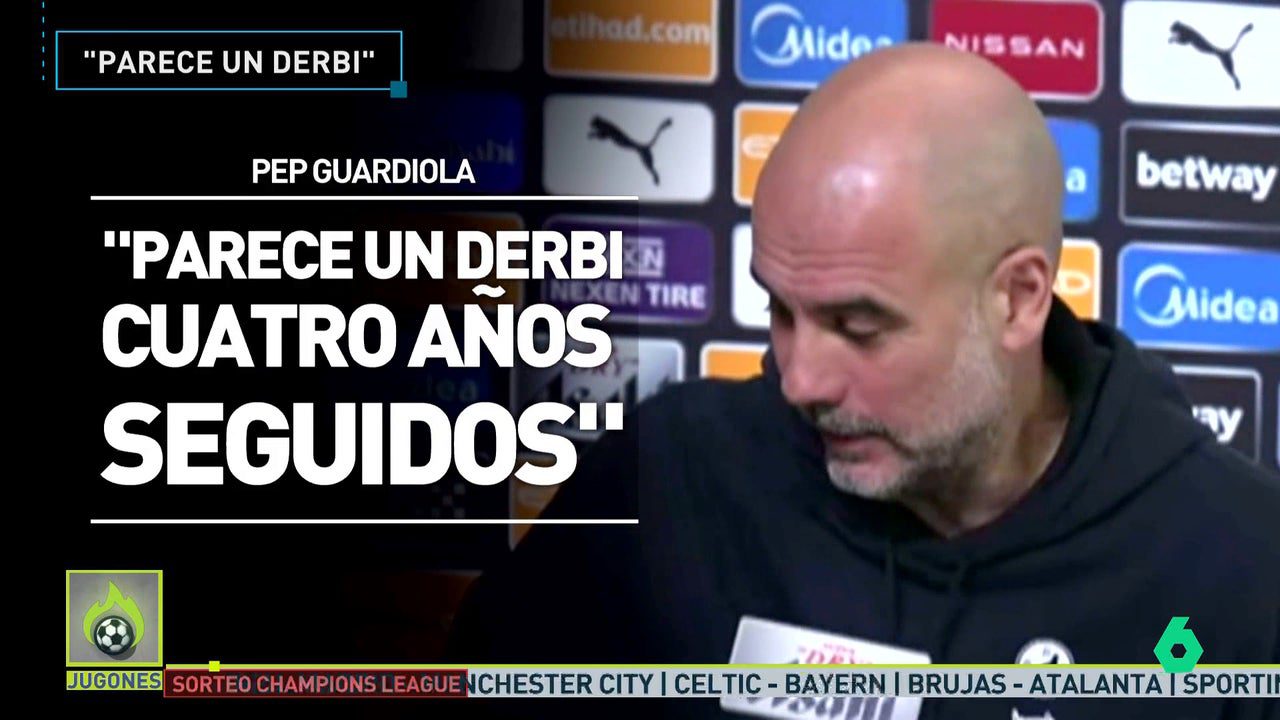 La reacción de Guardiola al cruce de Champions con el Real Madrid: «Parece un derbi»