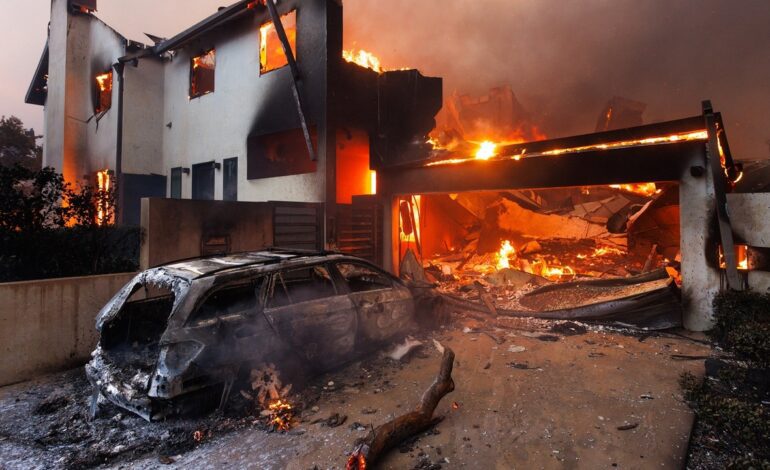 Los focos activos en el incendio de Los Ángeles, California