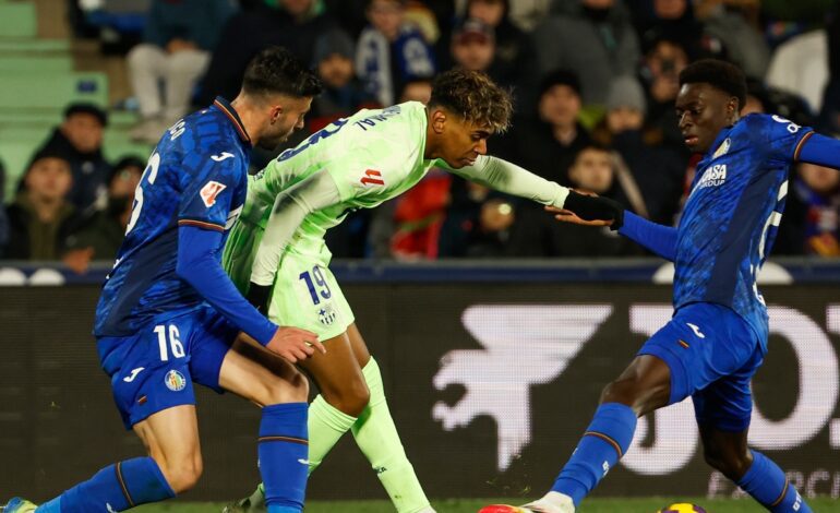 El Getafe devuelve al Barça al infierno de la Liga (1-1)