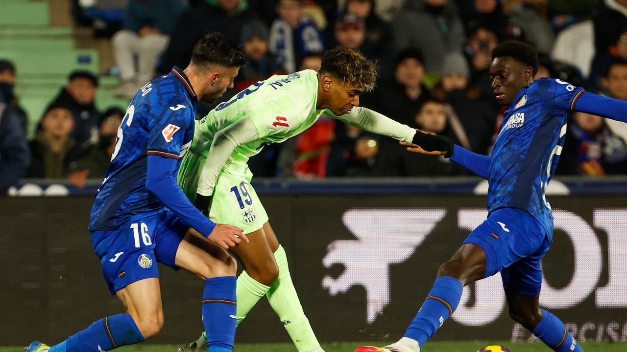 El Getafe devuelve al Barça al infierno de la Liga (1-1)