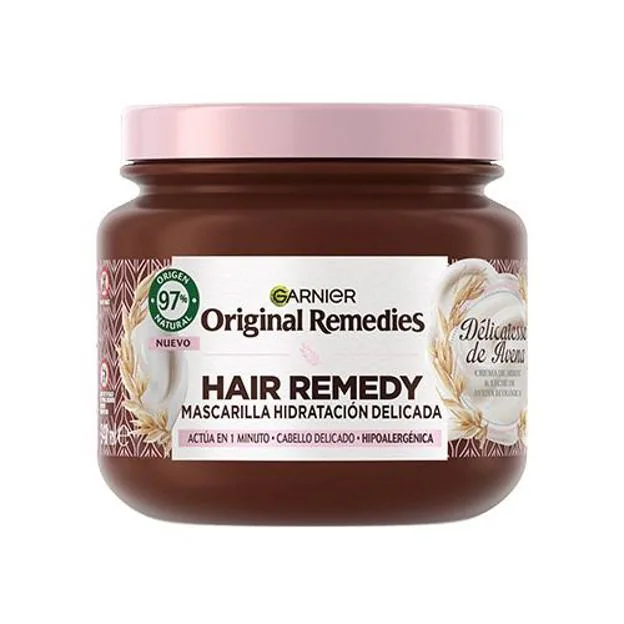 Remedio para el cabello con avena Delicacy Original Remedies de Garnier. Precio: 4,99€