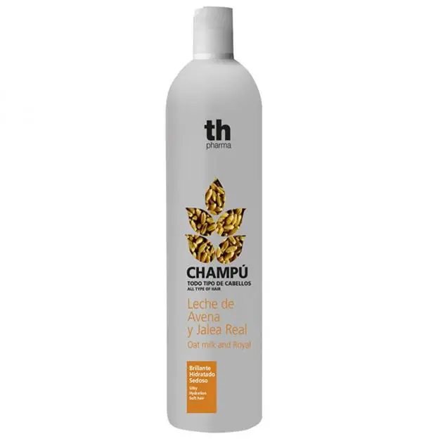 Champú con leche de avena y jalea real de TH Pharma. Precio: 6,39€