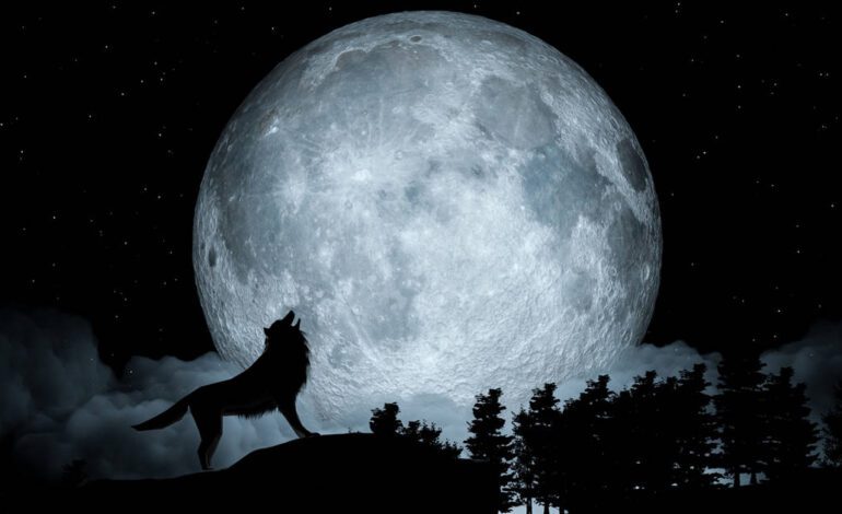 Llega la Luna llena de enero, una espectacular Luna de lobo (y no lo hace sola)