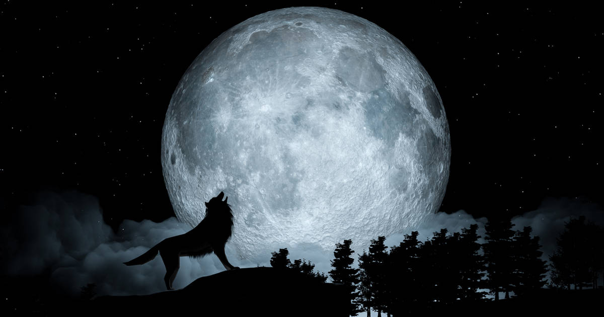 Llega la Luna llena de enero, una espectacular Luna de lobo (y no lo hace sola)