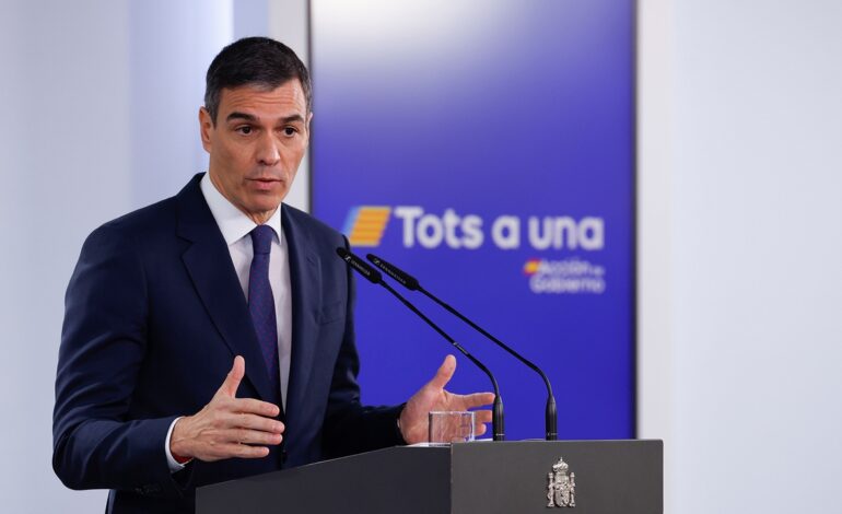 Pedro Sánchez anuncia medidas para paliar el problema de la vivienda