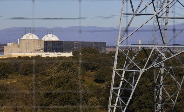 Manifestación en Almaraz para mantener la central nuclear que el Gobierno insiste en cerrar