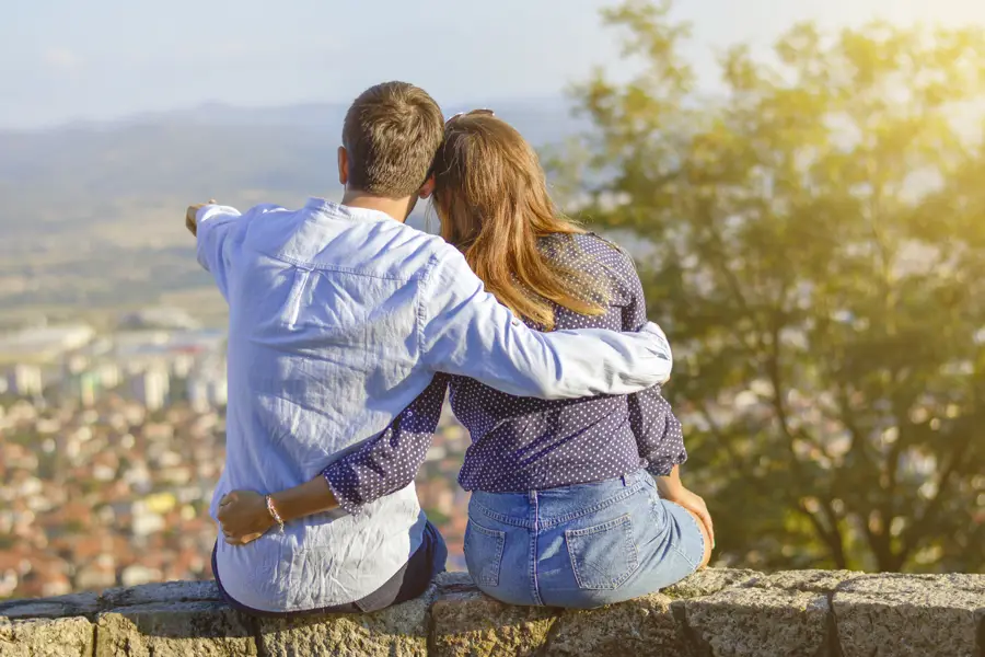 pareja feliz