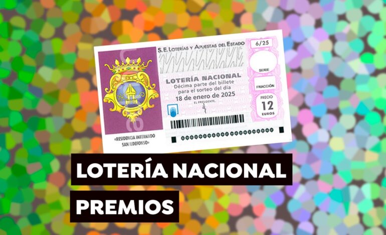 Premios del Sorteo Especial Niños de San Ildefonso de Lotería Nacional de hoy sábado 18 de enero