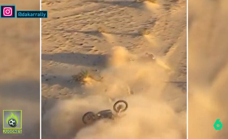 La escalofriante caída de una de las estrellas del Dakar: ¡pudo volver a rodar!