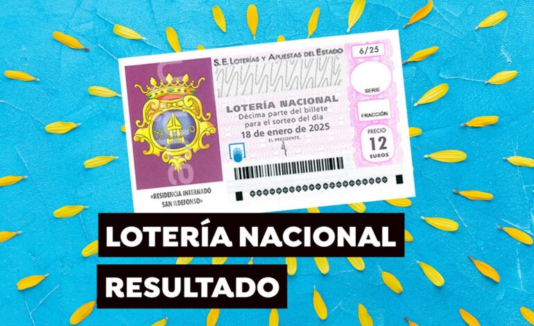 Sorteo Especial Niños de San Ildefonso de la Lotería Nacional: Comprobar décimo de hoy sábado 18 de enero, en directo