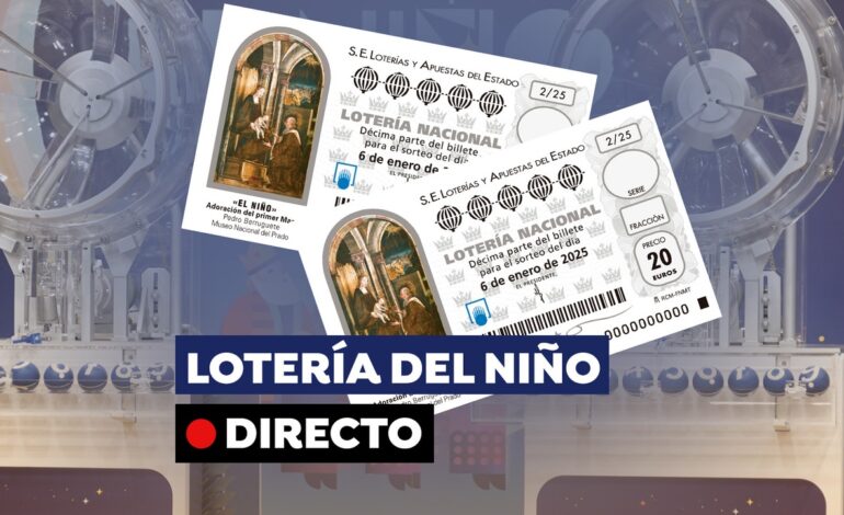 Sigue los resultados del sorteo de hoy, lunes 6 de enero, y no te pierdas ningún premio del Día de Reyes