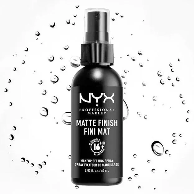 Spray fijador de acabado mate Nyx.