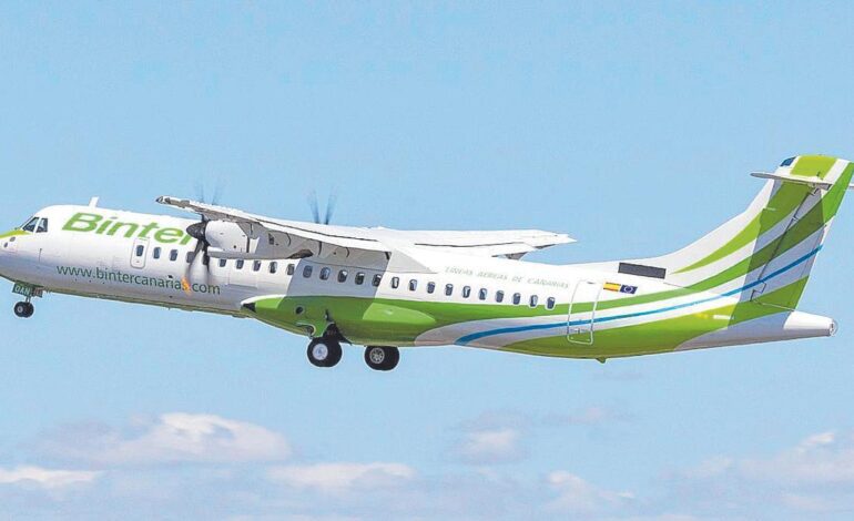 Binter invierte 206 millones en cuatro nuevos aviones para su flota de ATR