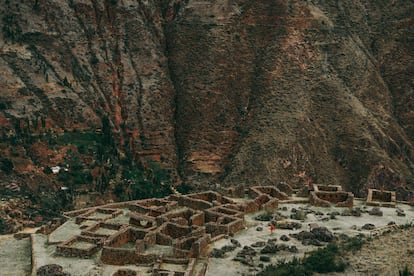 Vista del parque arqueológico Pisac, en el valle sagrado de Incas.