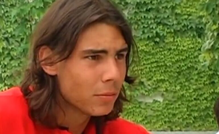 un joven Rafa Nadal desvela que la primera vez que lloró fue por el Real Madrid