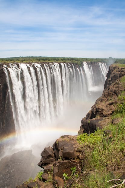 La impresionante catarata de Victoria.