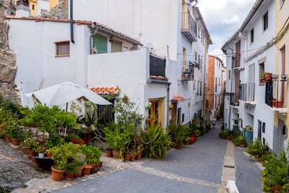 Los callejones del centro de Jérica.