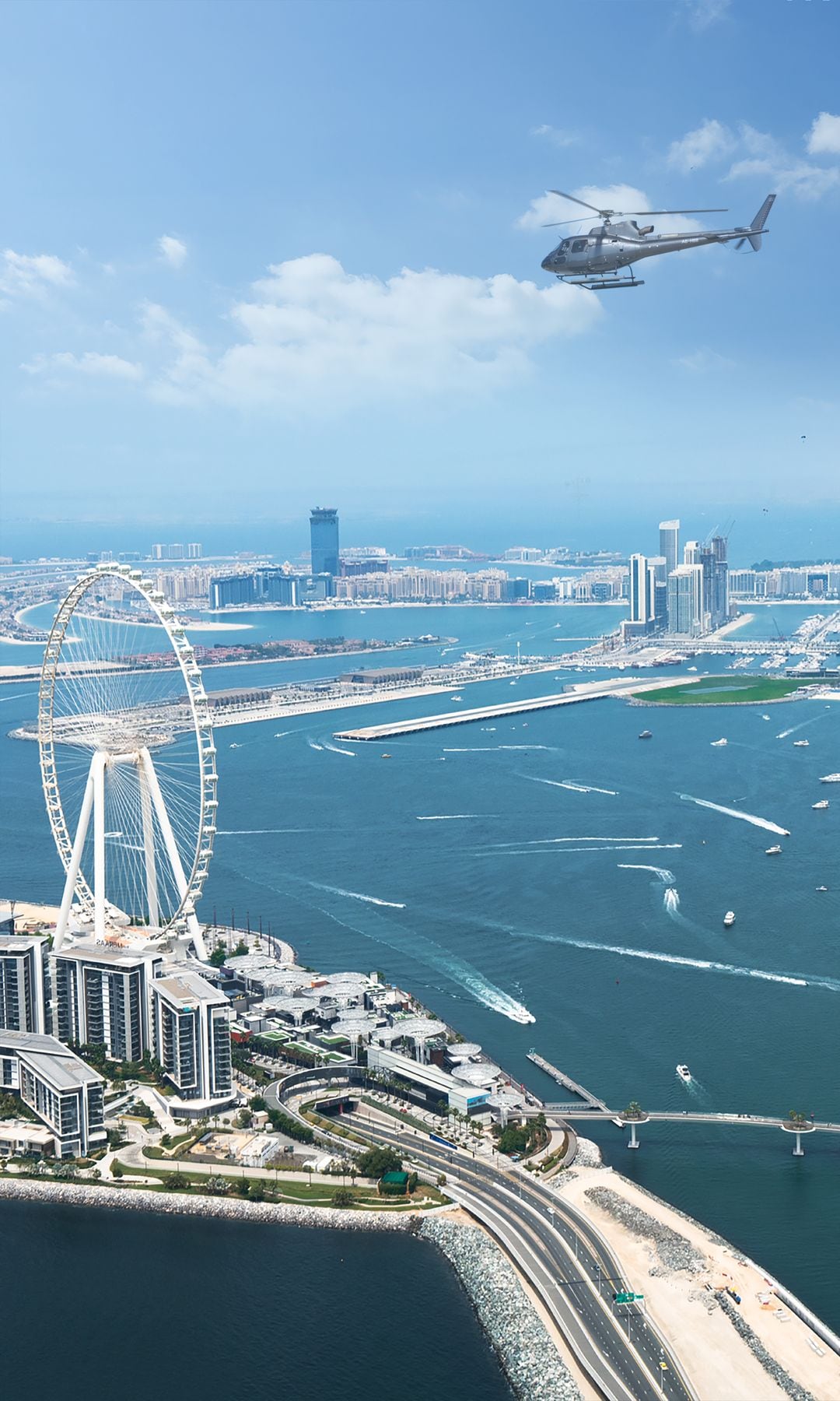 Experiencias exclusivas en Dubai: Volando sobre la ciudad por helicóptero privado