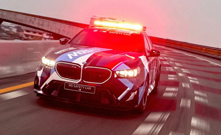 BMW M5 Touring: el Safety Car de 727 CV que 'cuidará' de Marc Márquez, Jorge Martín…