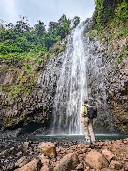 Vista de la cascada Materuni, conocida como 