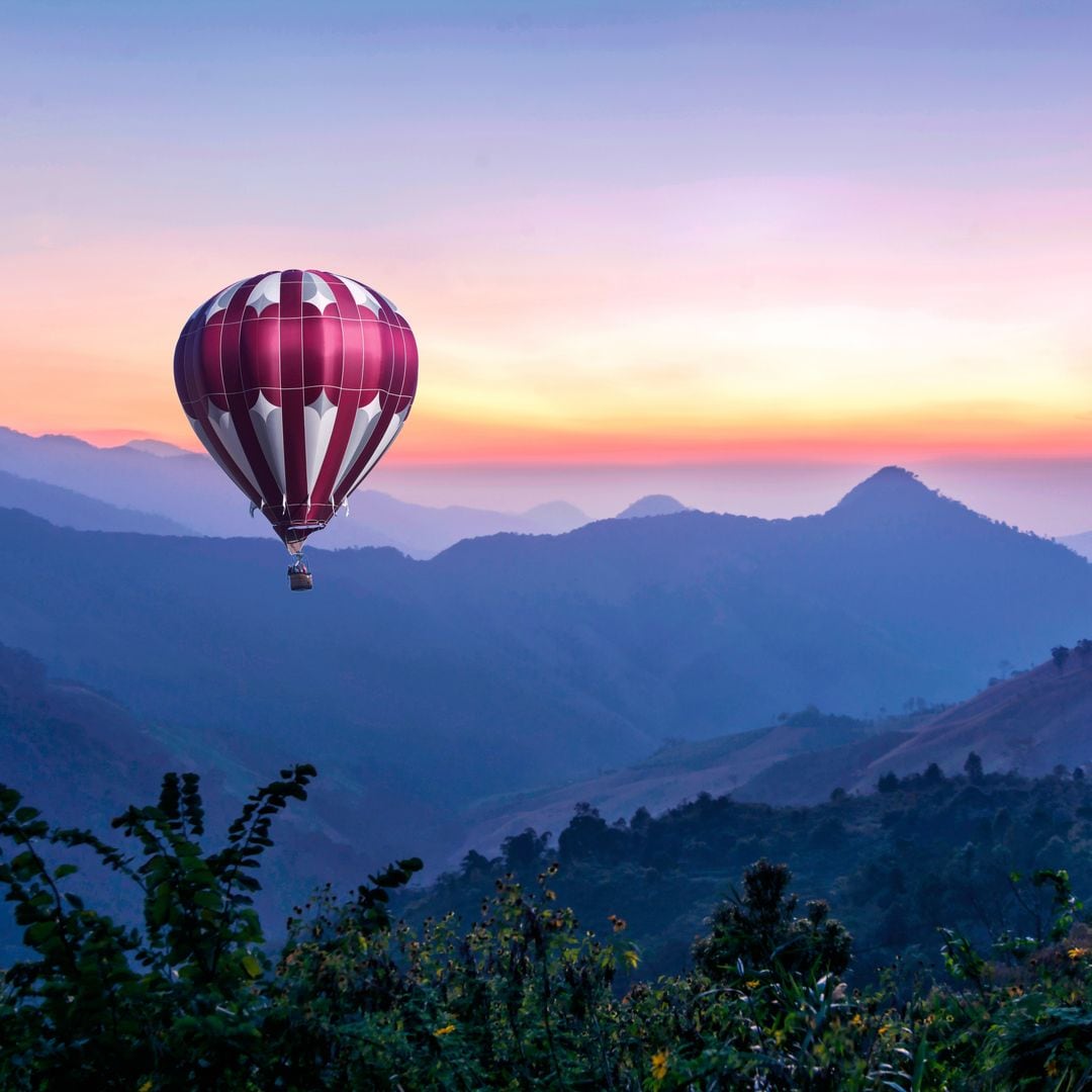 Vuelo del mundo aerostático en la Sierra