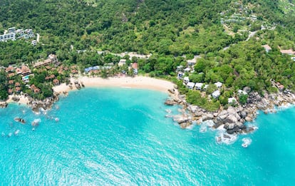 Vista aérea de Coral Cove, en Koh Samui (Tailandia).