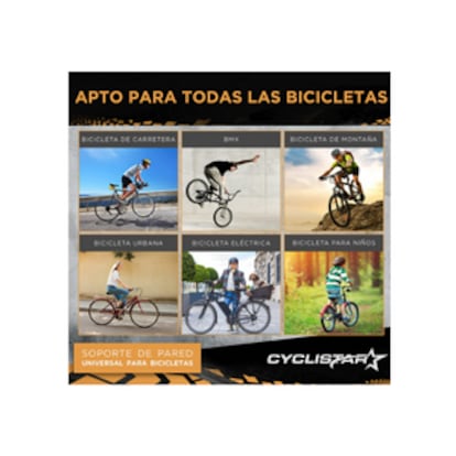 Adecuado para todas las bicicletas