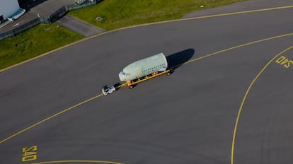 Sección A-320 en la fábrica de Airbus en Toulouse.