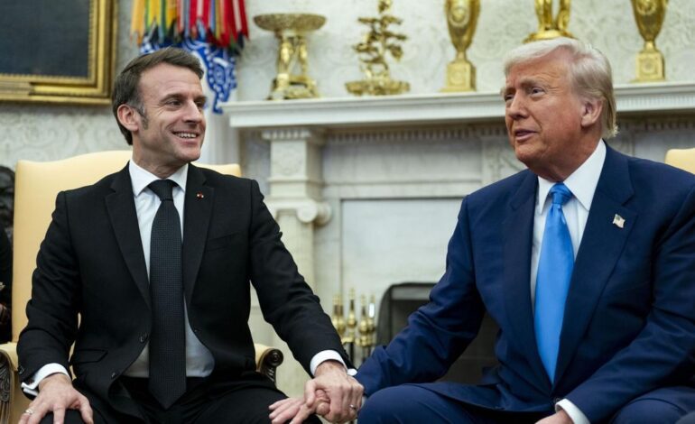 Trump anuncia ante Macron estar en «serias negociaciones» con Putin para un acuerdo económico