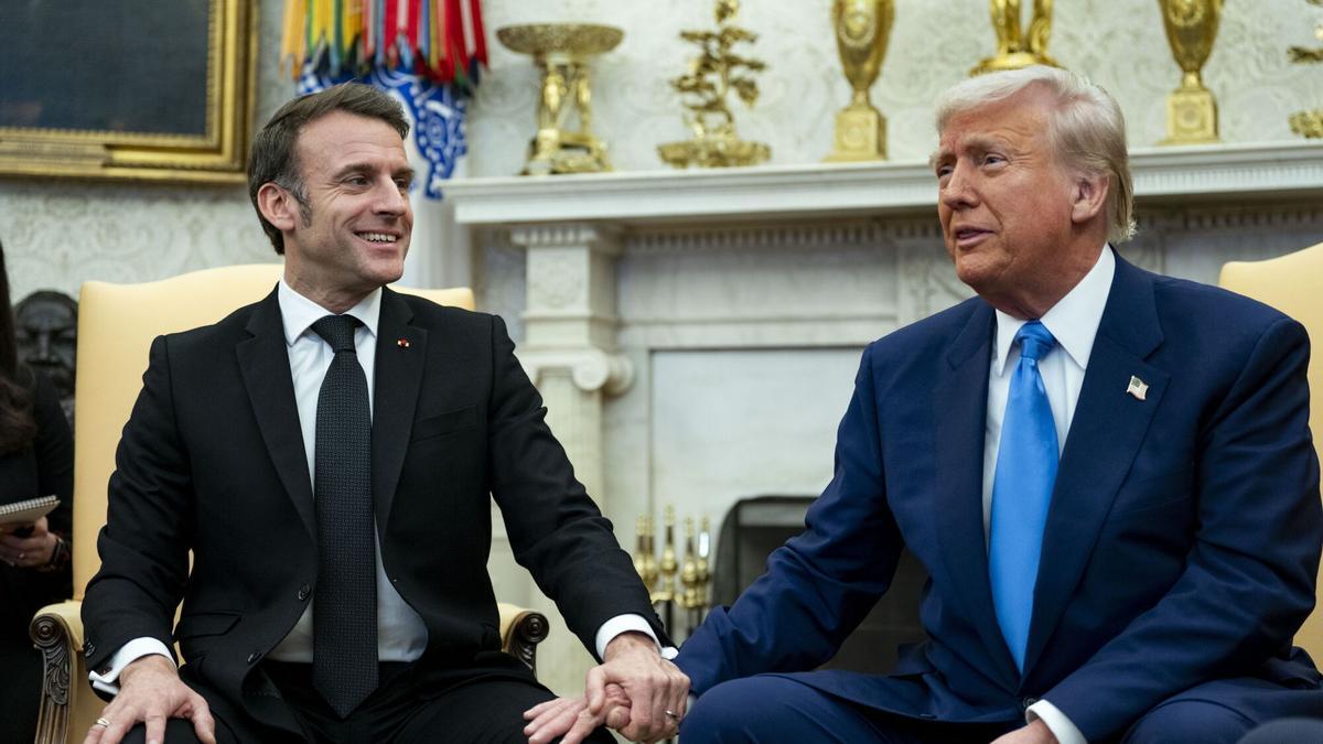 Trump anuncia ante Macron estar en «serias negociaciones» con Putin para un acuerdo económico