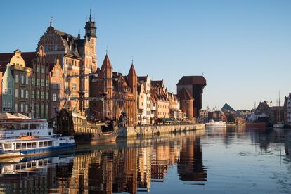 El casco antiguo de Gdansk.