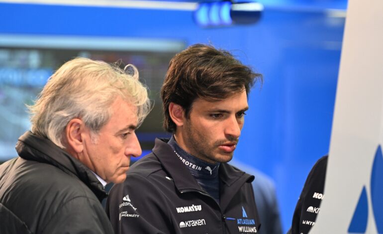 Las sensaciones de Carlos Sainz tras marcar el mejor tiempo con Williams: «El equilibrio del coche…»