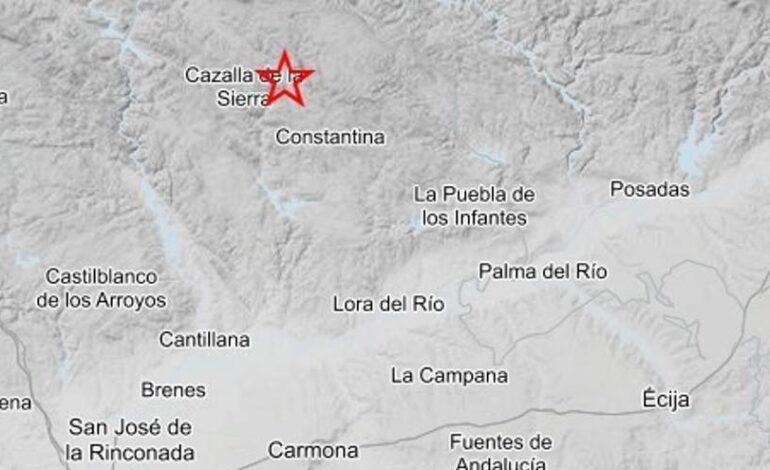 Registrado un terremoto de magnitud 4,1 en la provincia de Sevilla