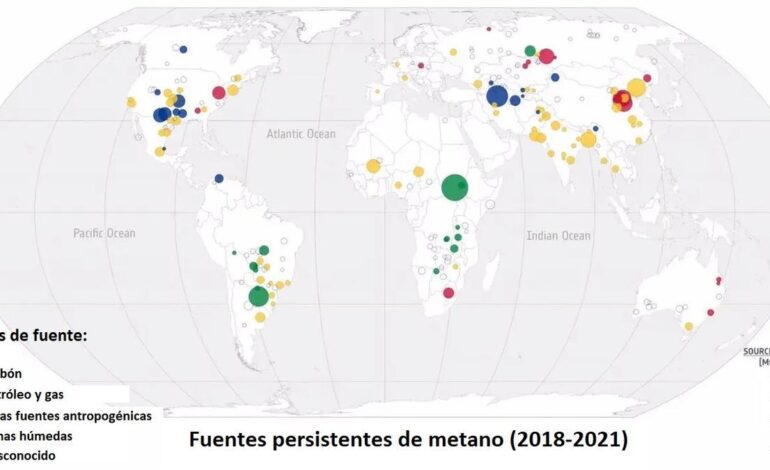 MAPA METANO | Localizan los principales focos ‘ocultos’ de metano, el gas que más rápido calienta el planeta