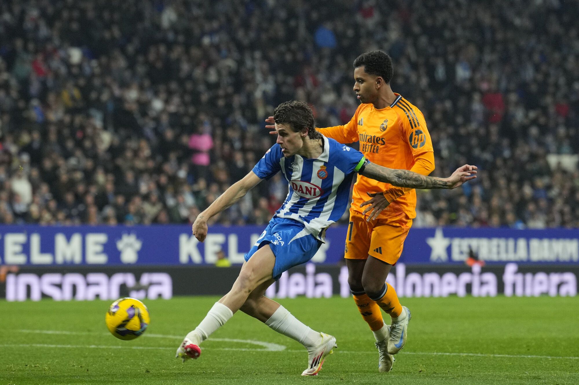 Cornellá - El Prat (Barcelona), 01/02/2025. que juegan Espanyol y el Real Madrid el sábado en el estadio RCDE. Efe / Alejandro García.