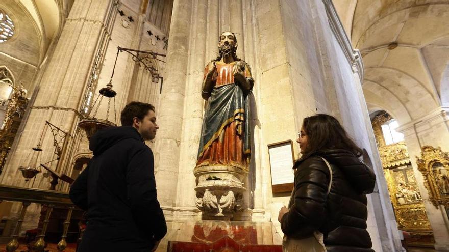 asina va ser la restauración d’una imaxe mui querida polos pelegrinos del Camín