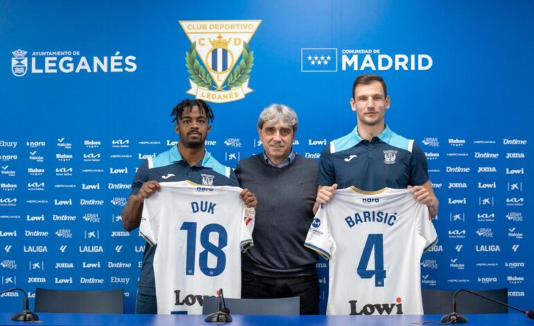 El Leganés presenta a Duk y Barisic como nuevos refuerzos