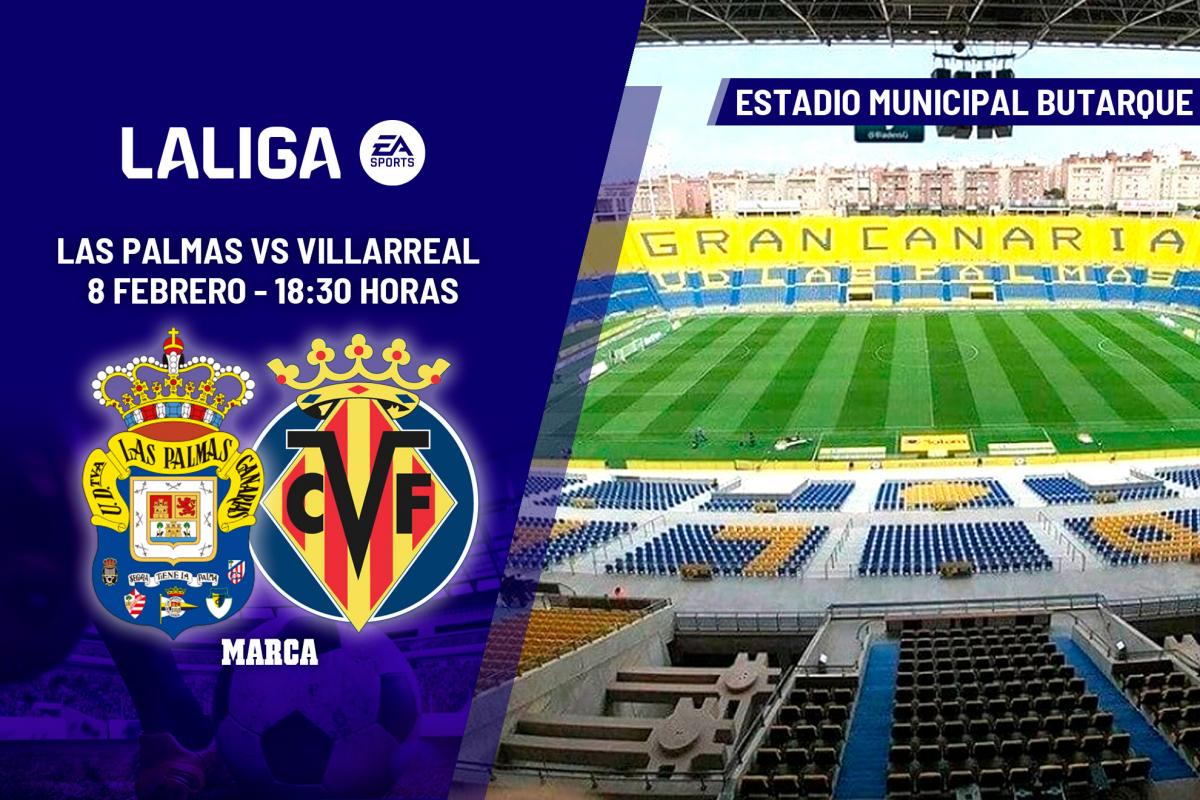 Las Palmas – Villarreal: horario y dónde ver en TV el partido de LaLiga EA Sports