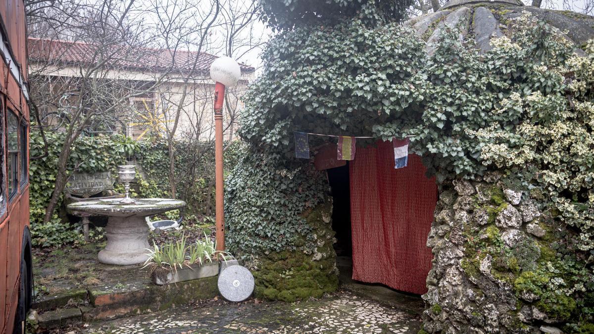 Los jardines de la creatividad, donde Miguel Benito desarrolló parte de su trabajo artístico.