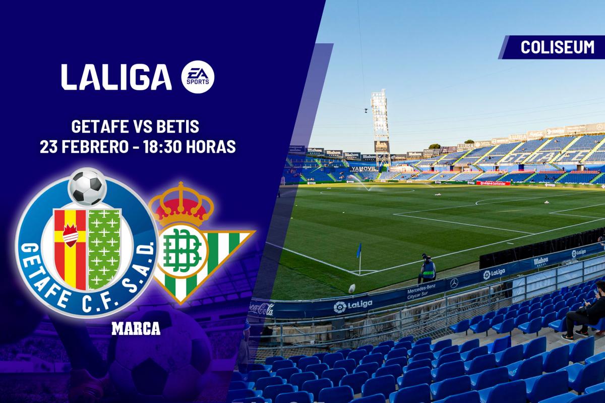 Getafe – Betis: horario y dónde ver en TV el partido de LaLiga EA Sports