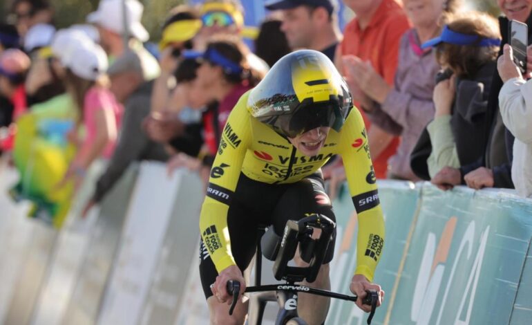 Vingegaard vuela en la crono y gana la Vuelta a Algarve en el último suspiro