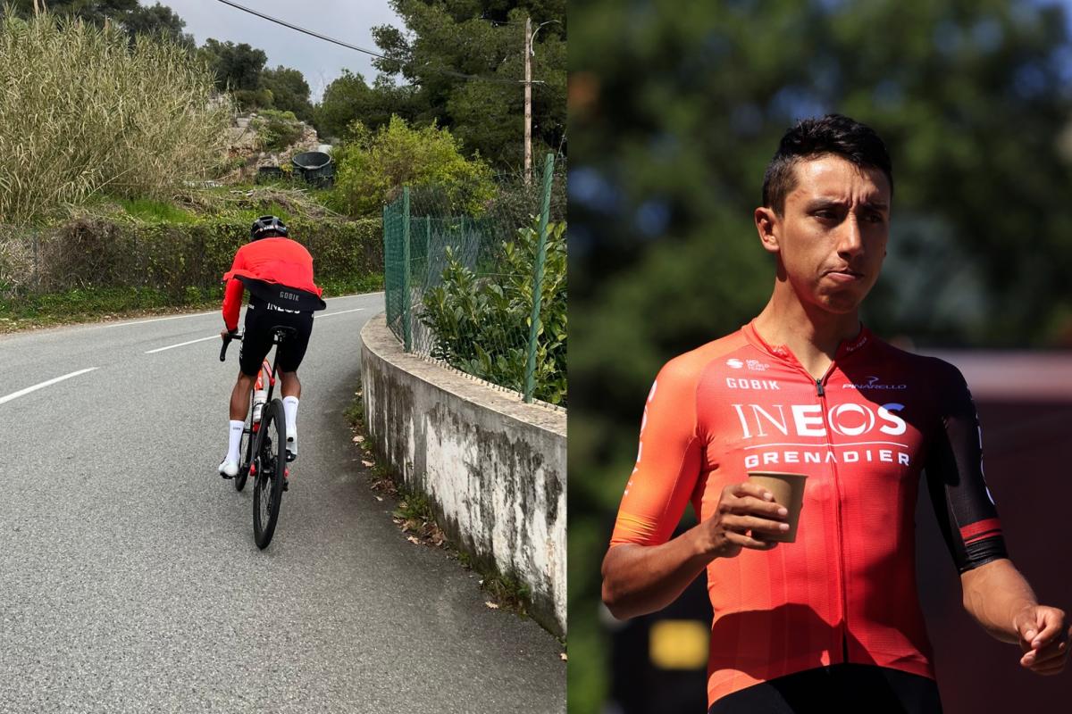 Indestructible Egan Bernal: una semana de su fractura de clavícula y ya se entrena