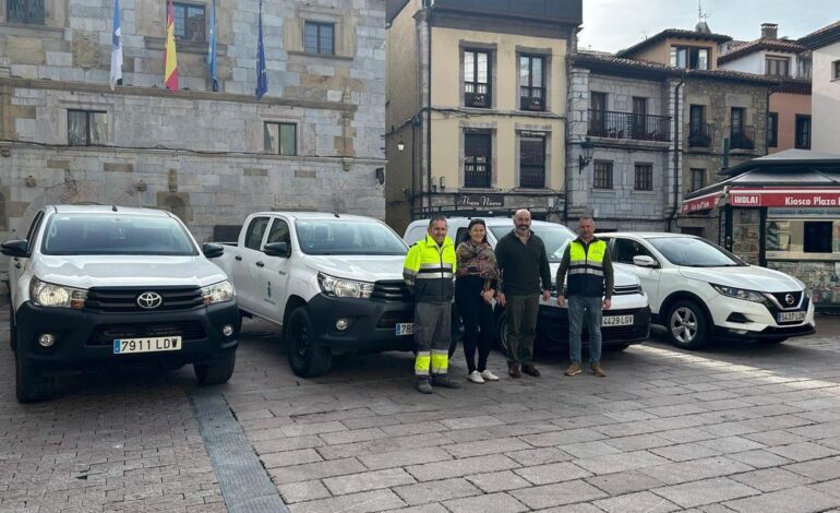 Ribadesella incorpora cuatro vehículos al parque móvil municipal