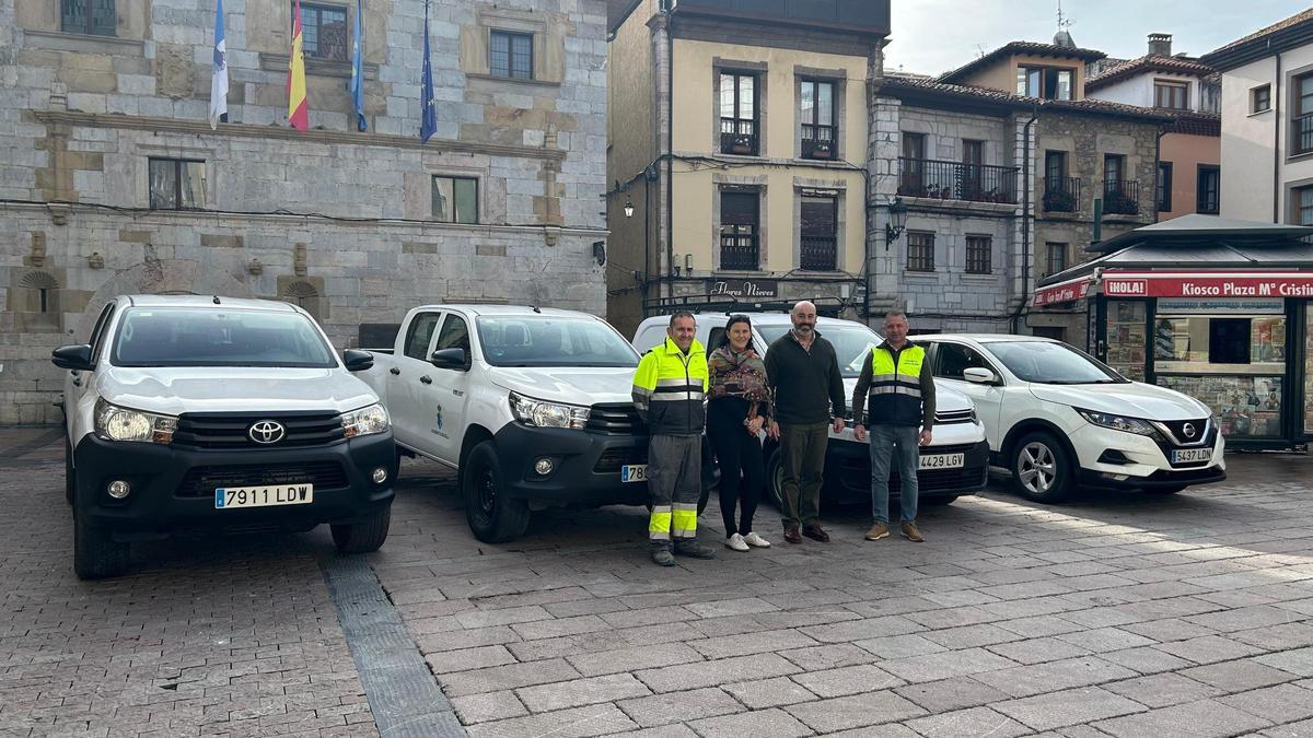 Ribadesella incorpora cuatro vehículos al parque móvil municipal